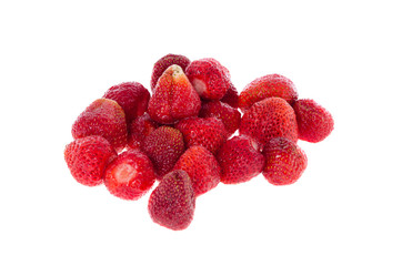 Red strawberry berry on isolated or white background