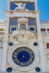 Venedig Markusplatz Uhrturm torre dell&rsquo;orologio mit Tierkreiszeichen