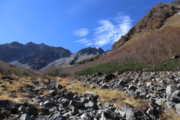 北アルプス涸沢登山道２