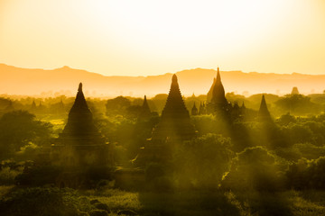 myanmar bagan temples light burma travel Pagan Kingdom