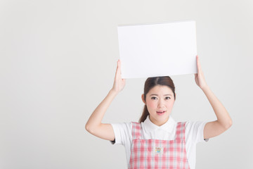 保育士・白バック