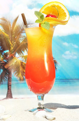 Sex on the Beach Cocktail am Strand