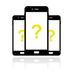 Smartphone Banner - Fragezeichen - Hilfe