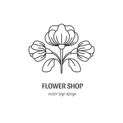 Flower shop logo