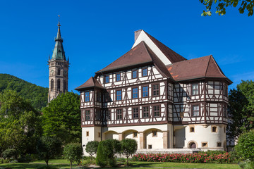 Fototapeta na wymiar Schloss und Kirche Bad Urach