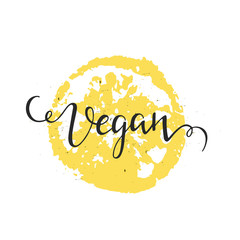 Vegan lettering illustrations