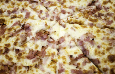 Pizza bacon and cheese