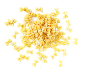 Heap of Farfalle or bow tie pasta