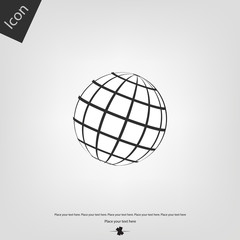 Globe vector icon
