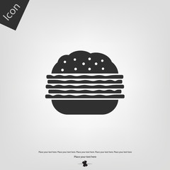 Hamburger vector icon