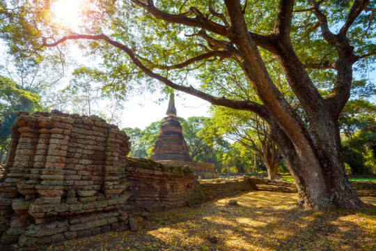 Wat Nang Phaya at Si Satchanalai Historical Park, a UNESCO World Heritage Site in Sukhothai, Thailand