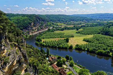 Paysage de Dordogne - obrazy, fototapety, plakaty