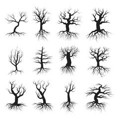 Dead tree flat style set