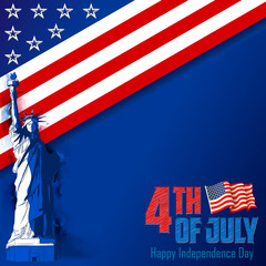 4th of July Independence Day of America background