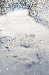 Beautiful background with snow and snowdrift