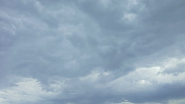 Time lapse video of clouds thickening before storm