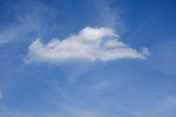 Naklejka na ściany i meble 青空と飛行機と雲