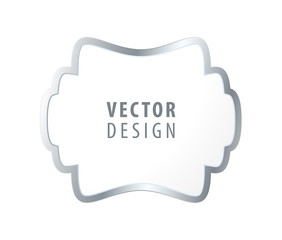 High Quality Luxury Frame on White Background . Vector Isolated Illustration