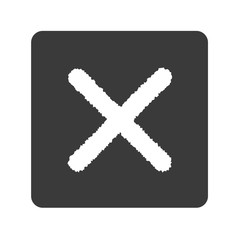 Fototapeta premium Kreuz - Falsch - Handgezeichnet