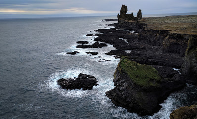 Dramatic coastline in Iceland