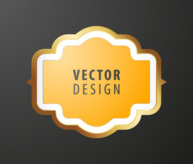 Set of High Quality Luxury Frames on Black Background . Vector Isolated Illustration