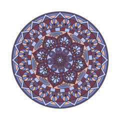 Flower Mandalas. Vintage decorative elements. Oriental pattern, vector illustration. Islam, Arabic, Indian, turkish, pakistan, chinese, ottoman motifs