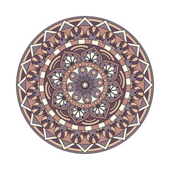 Flower Mandalas. Vintage decorative elements. Oriental pattern, vector illustration. Islam, Arabic, Indian, turkish, pakistan, chinese, ottoman motifs