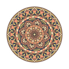 Flower Mandalas. Vintage decorative elements. Oriental pattern, vector illustration. Islam, Arabic, Indian, turkish, pakistan, chinese, ottoman motifs