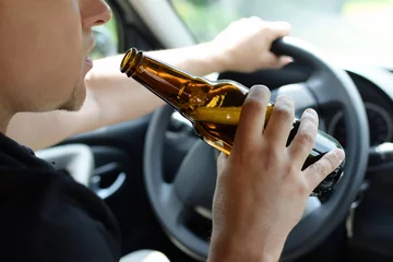 Fototapeten Do not drive under the influence of alcohol © WDnet Studio