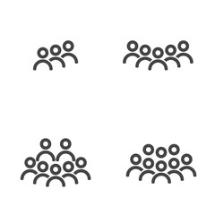 People Icon work group Team Vector