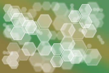 colorful hexagon bokeh background 