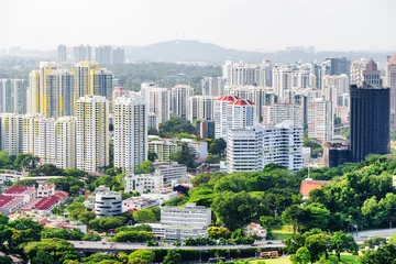 Photo sur Plexiglas Singapour Beautiful view of dormitory area in Singapore