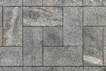 Paving slab laid out with a square maze