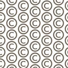 Pattern background copyright symbol icon