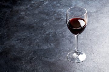 Red wine glass