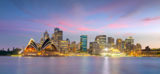 Downtown Sydney skyline - obrazy, fototapety, plakaty