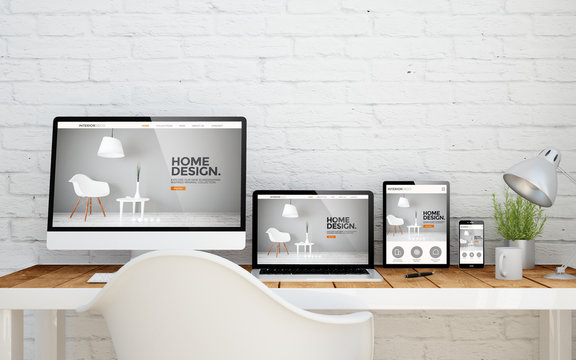 multidevice desktop interior design