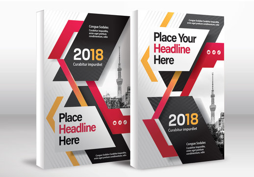 Book Cover Layout Set 77