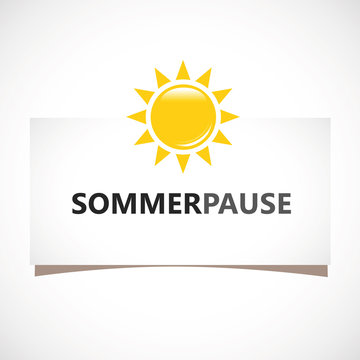 sommerpause sonne zettel