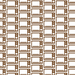 Obraz premium Pattern background oven icon