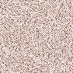 Knitted Doodle Seamless Colorful Ornamental  Pattern