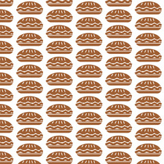 Pattern background food pie icon