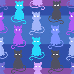 Light Pets Seamless Pattern