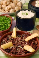 Jerked Meat with cassava