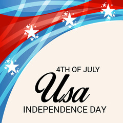 4th of July Usa Independence Day.