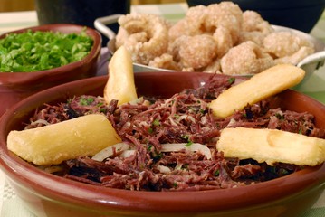 Jerked Meat with cassava