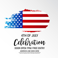 4th of July Usa Independence Day.