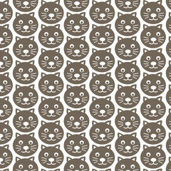 Pattern background cat icon