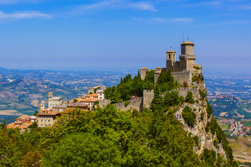 Fototapeta na wymiar Castle of San Marino - Italy