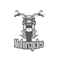 Chopper motorcycle front side isolated